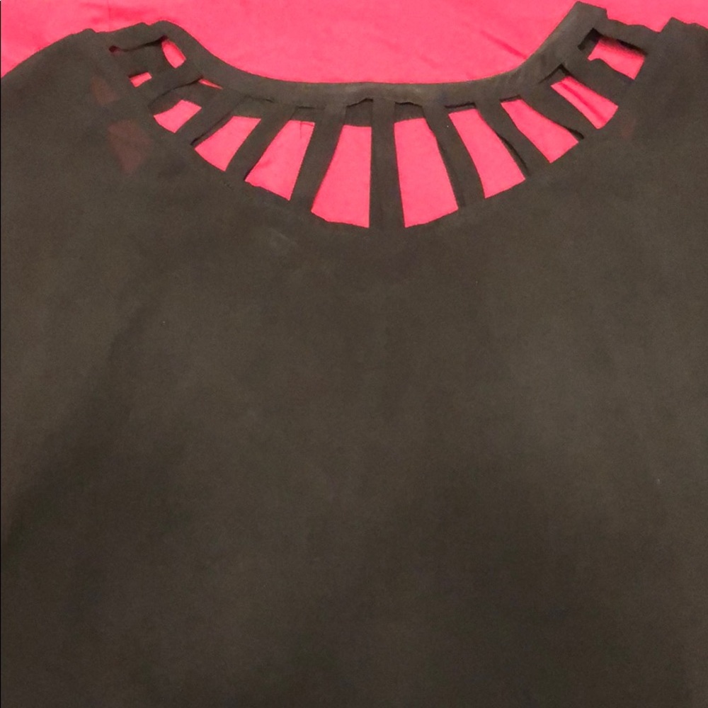 Black Flowy Top